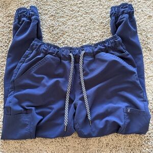 Jaanuu Navy Blue Scrub Joggers